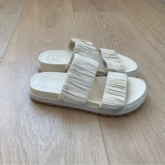 Sorel | Roaming Slide Sandal in White - Picture 2 of 6